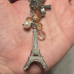 Eiffel Tower Charm Pendant with 20" Chain